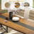 Marina 70.9'' Rectangle Farmhouse Dining Table With Strong Metal Frame For 6-8