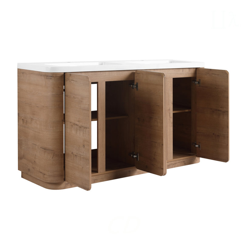 Freestanding Standard With Top, White