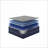 Queen Size Pinewood Rubberwood Platform Bed Frame - No Box Spring, Warm Cappuccino Plush Upholstered