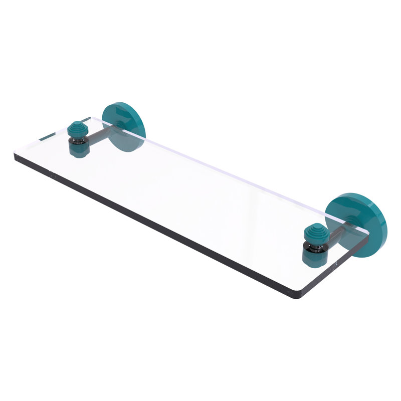 Tablette de meuble-lavabo en verre avec bords biseautés South Beach Collection, H 2,75 po x l 16 po x P 5 po
