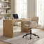 Chaise de bureau ergonomique rembourrée en polyuréthane avec accoudoirs réglables