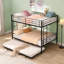 Lit superposé en métal avec couchette en argent-1771663173-1771663174