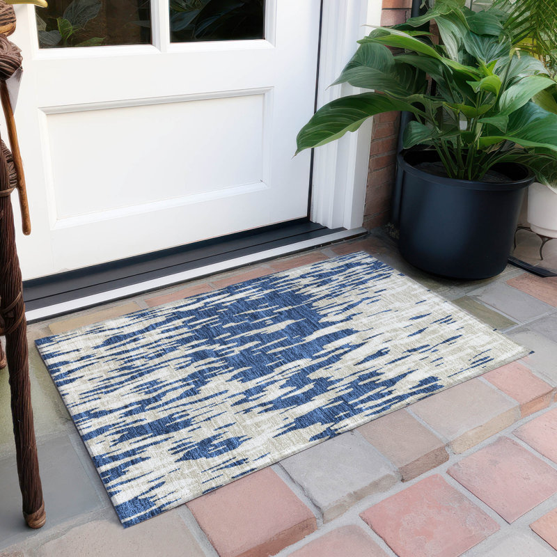 Tapis rectangulaire Aleighna avec envers antidérapant, Rectangle 1 pi 8 po x 2 pi 6 po