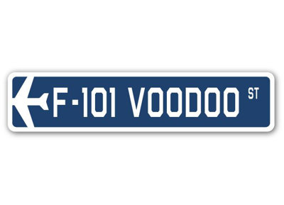 Plaque de rue Barros F-101 Voodoo Air Force