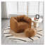 Chenille Upholstered Bean Bag Chair with Ottoman-1663774155