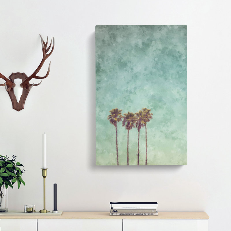 Summertime Palm Trees - Wrapped Canvas, 76cm H x 50cm W x 3cm D
