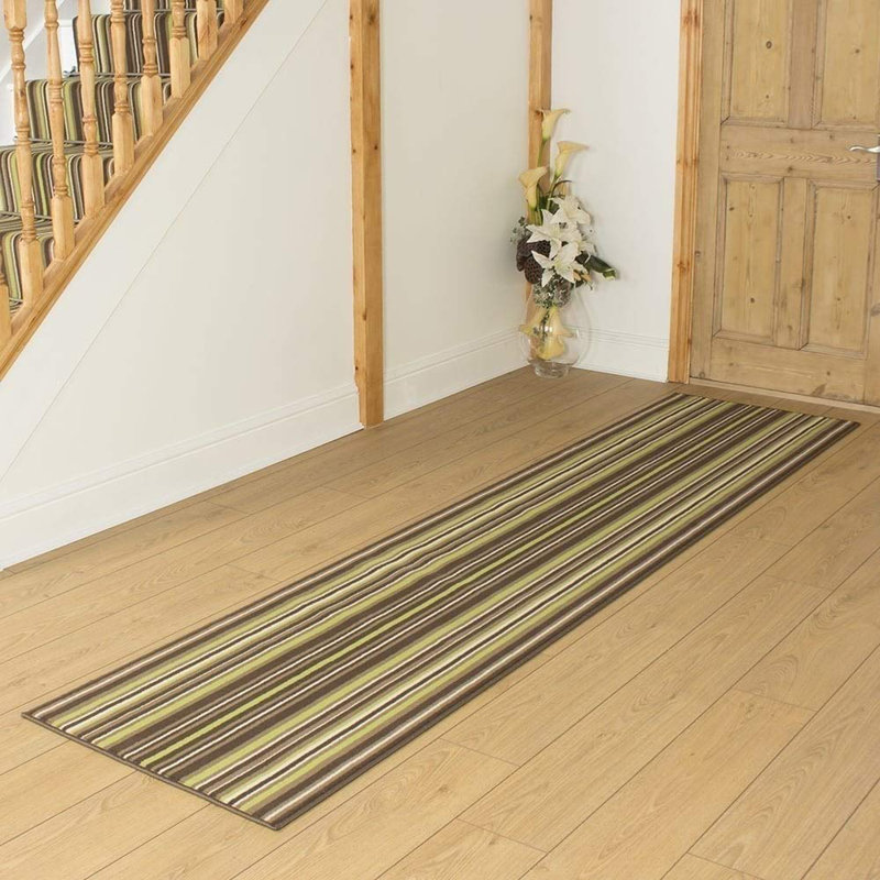 Ainsley Striped Indoor / Outdoor Area Rug, Runner 360cm x 70cm