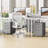 3 Drawer File Cabinet, Mobile File Cabinet with Lock on Wheels, Letter/Legal Size, Fully Assembled.-61886314