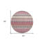 Tapis rond 8 po Merlot