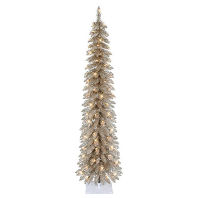 Alpine 6' Pre-Lit Pine Christmas Tree