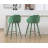 Damisi Upholstered Counter Stool with Metal Frame-908866362