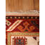 Tapis d'intérieur rectangulaire oriental fait main en soie et laine crème bordeaux, noué à la main-115875951