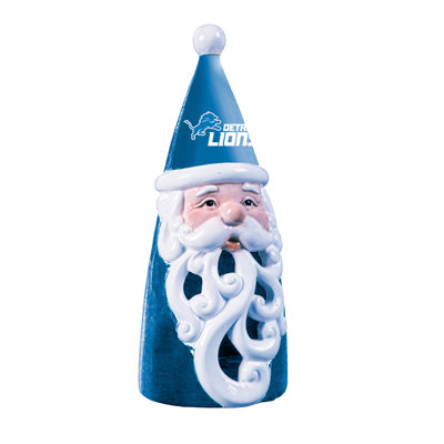 Detroit Lions Santa LED Statuary, 8"