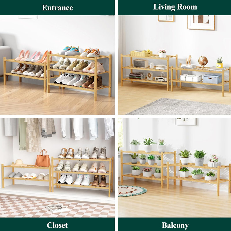 6 Tier Bamboo Shoe Rack