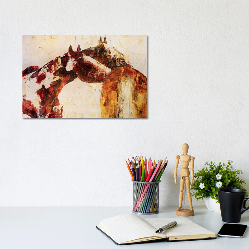«Paint and Play» par Julian Spencer, reproduction d'art encadrée, Pas de tapis, Toile tendue, H 8 po x l 12 po x P 0,75 po