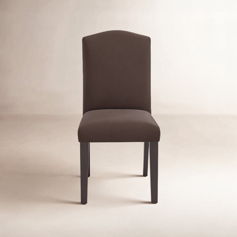 Chaise rembourrée Estrela, Velours chocolat classique, Espresso