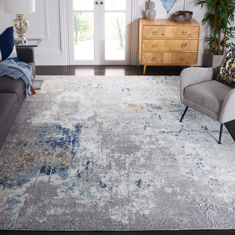 Aston Performance Abstract Rug, Rectangle 4' x 6'