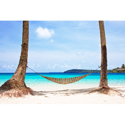 Hammock Between Trees - Wrapped Canvas Print