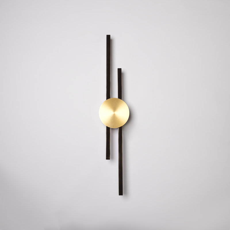 Elles Minimalist Light Sconce Dimmable, Gold, 3000, 25" H x 4.5" W x 2.5" D
