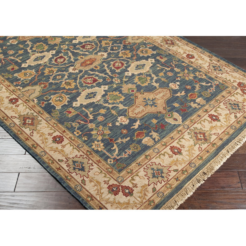 Wool Oriental Area Rug, Rectangle 4' x 6'