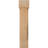 5 1/2"W x 20"D x 28"H Traditional Block Smooth Bracket w/ Offset Brace, Douglas Fir-47797982-47797797