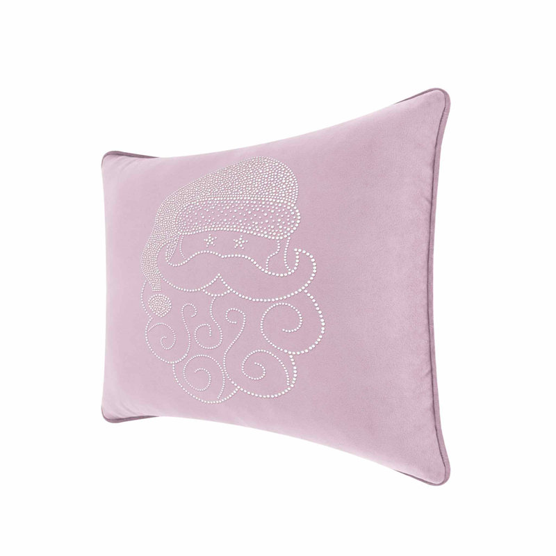 Coussin Sparkles Home Conception de Noël des Fêtes | Insertion de plumes | Lavable à la machine, Velours lavande