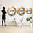 Paal Yellow Sunflower Symphony III - Sunflower Large Wall Mirror, Yellow Round Unique Mirror, Printed Metal Art-1076938607