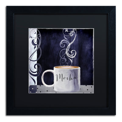 «Cafe Blue III» par Jadaya, impression encadrée