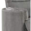 Fauteuil inclinable oscillant en chenille gris anthracite Sagen