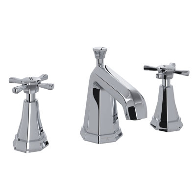 Deco Widespread Bathroom Faucet with Drain Assembly