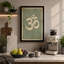 Om in Sage Minimalist 1 Piece Wrapped Canvas Wall Art-1492459448-1492459451