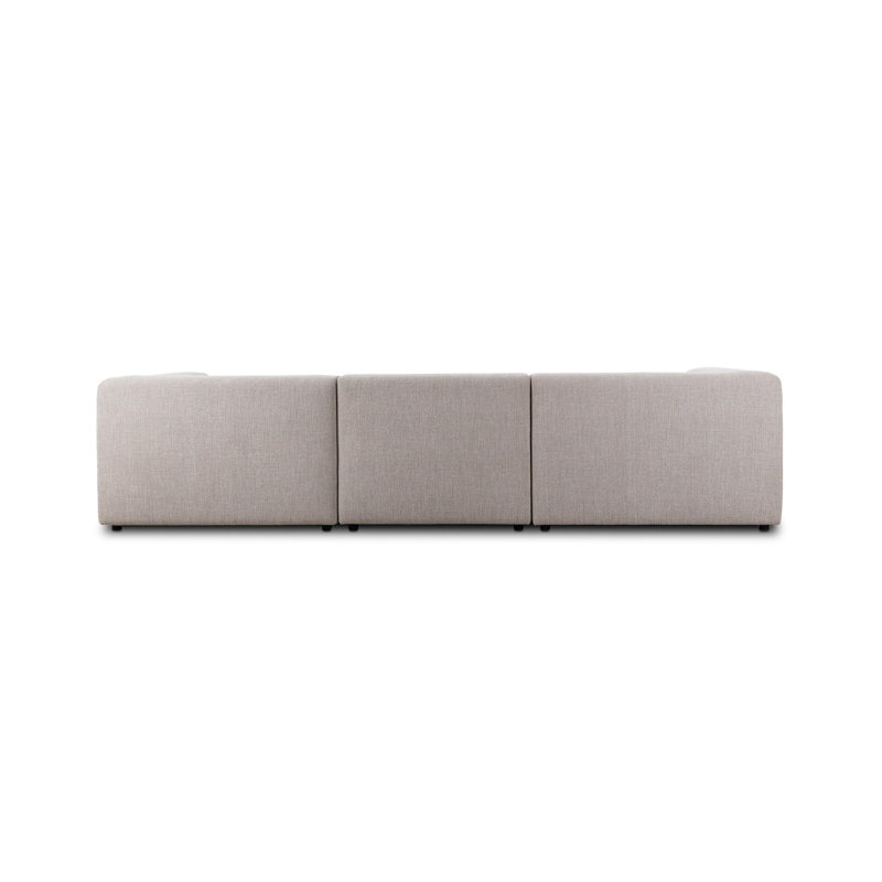 Lawndale 3PC LAF Sectional W/ Ottoman-Napa Sandstone, Left Hand Facing
