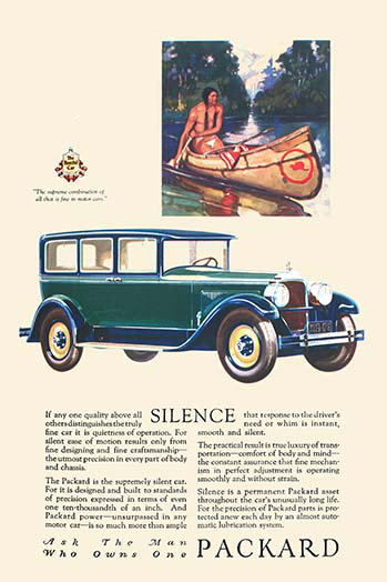 The Native Packard - Advertisements, 36" H x 24" W x 1.5" D