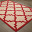 Tapis intérieur / extérieur sable / cerise tissé à la machine Laub-365851750