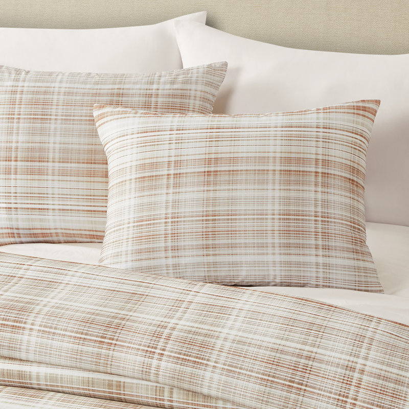 Ensemble de housse de couette Pascal, Cannelle, Housse de couette pour grand lit et 2 taies décor