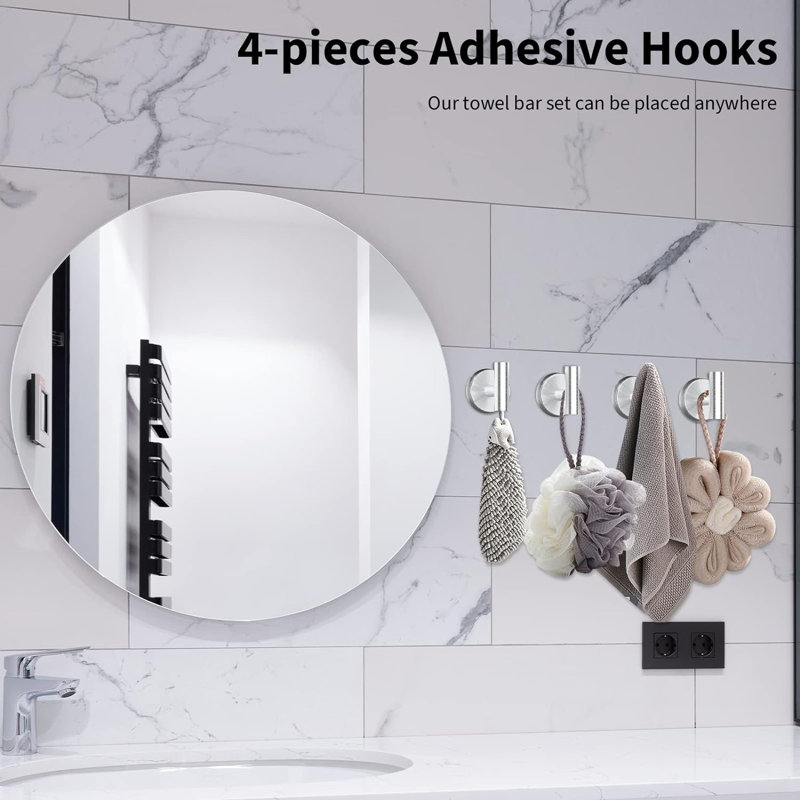 5 - Piece Bathroom Hardware Set, Brushed Nickel