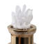 Sagebrook Home 15" Frances Small Quartz Crystal Cluster Glass Bottle-263763314