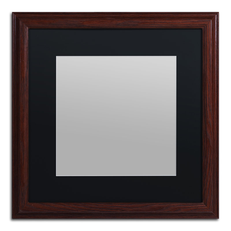 Traditional, 18.75" H x 18.75" W x 0.75" D, Wood Framed, Black