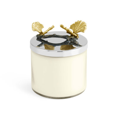 Butterfly Ginkgo Jar Candle with Holder