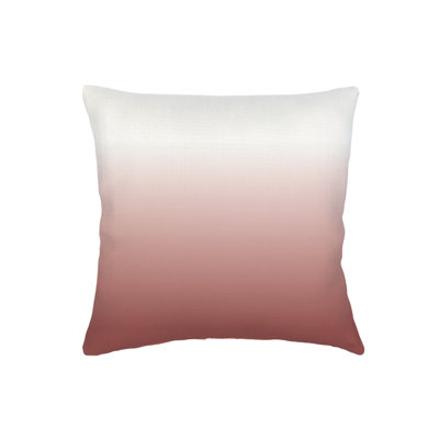 Pink Ombre Linen Pillow 22x22 with Down Insert