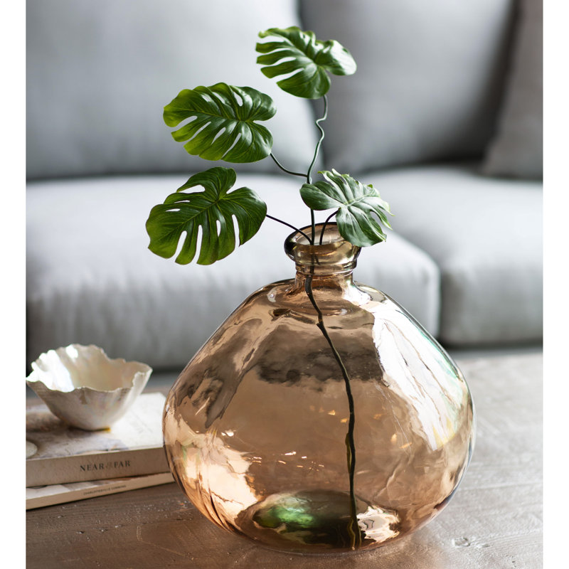 Vase en verre Byxbee, Chocolat, H 12,99 po x l 12,99 po x P 12,99 po