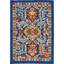 Tapis oriental ivoire / bleu / orange Verda-357459290