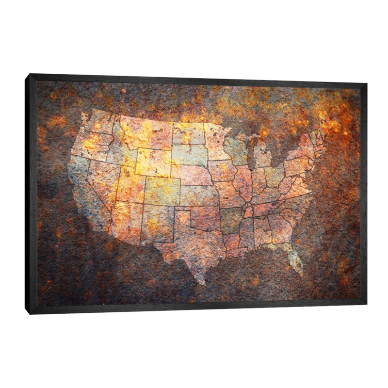 1 Piece Wall Art on Canvas, 152.5 cm H x 101.5 cm W, Black Floater Framed