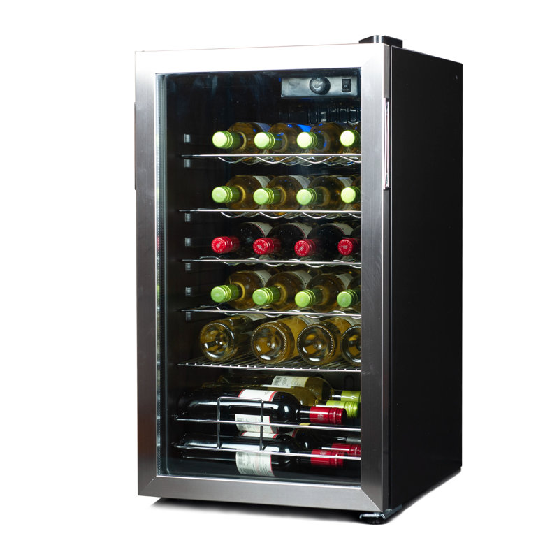 BD6 Series 26 Bottle Single Zone Freestanding Wine Refrigerator