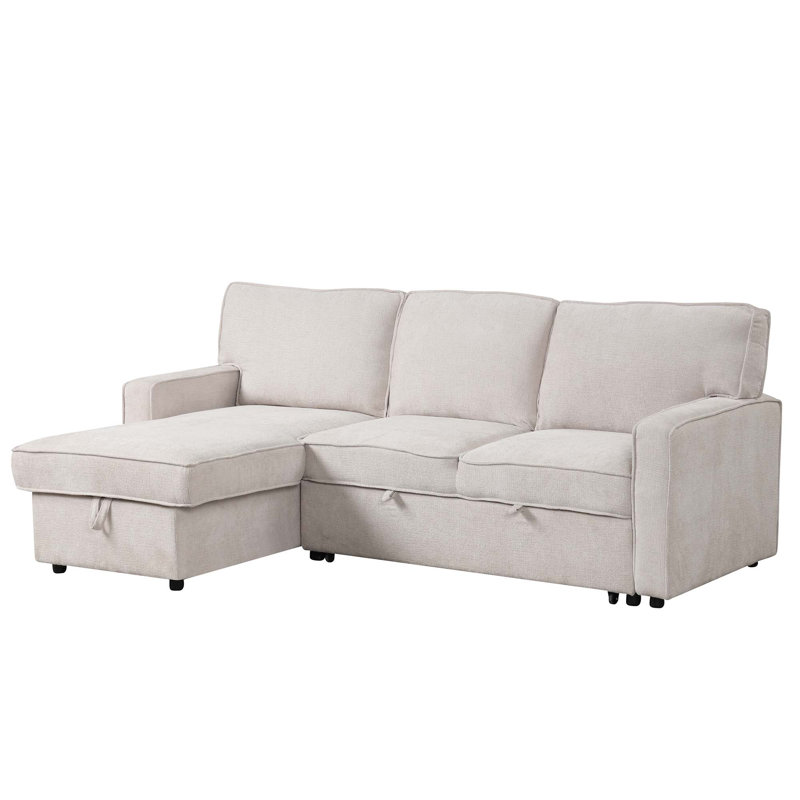 Canapé-lit modulaire Upholstery avec espace de rangement, port USB, 2 porte-gobelets sur les coussins de dossier