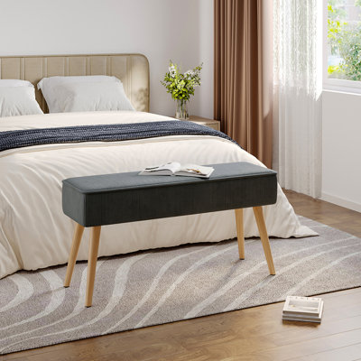 Sharie Velvet Upholstered Bench