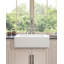 24"L X 19" W Farmhouse/Apron Front White Ceramic Kitchen Sink
