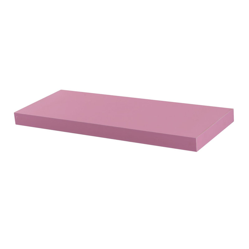 Harbour Housewares - Modern Floating Wall Shelf, 4cm H x 60cm W x 23.5cm D, Black