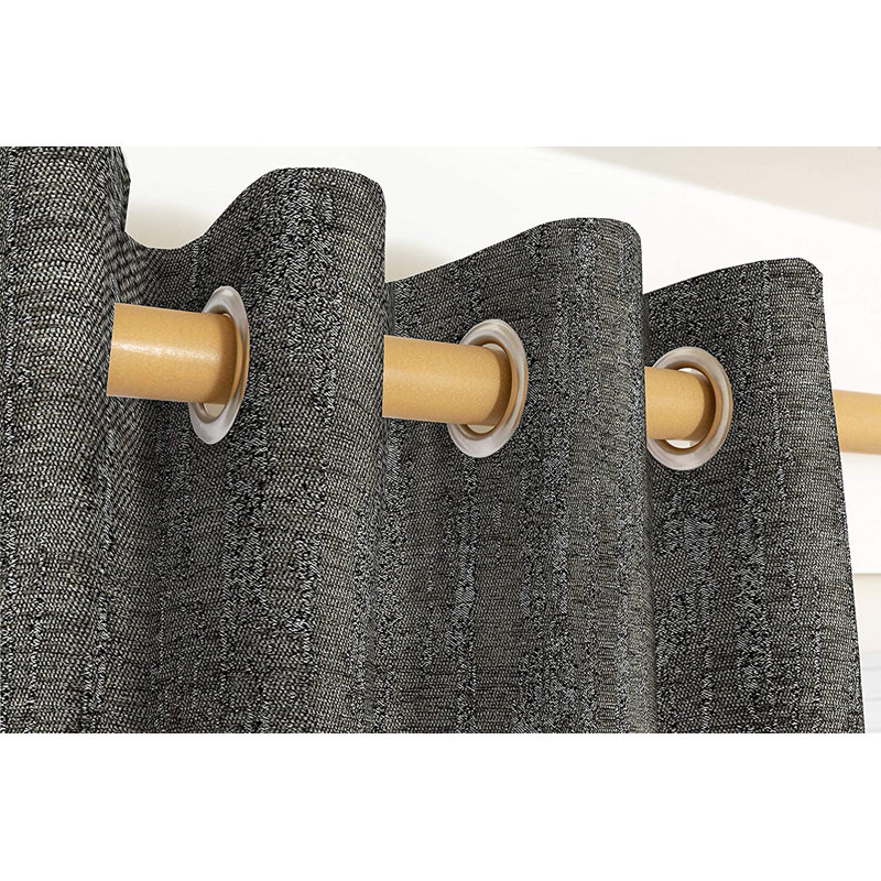 Arlean Room Darkening Curtain, 167 W x 182 D cm, Pewter Grey