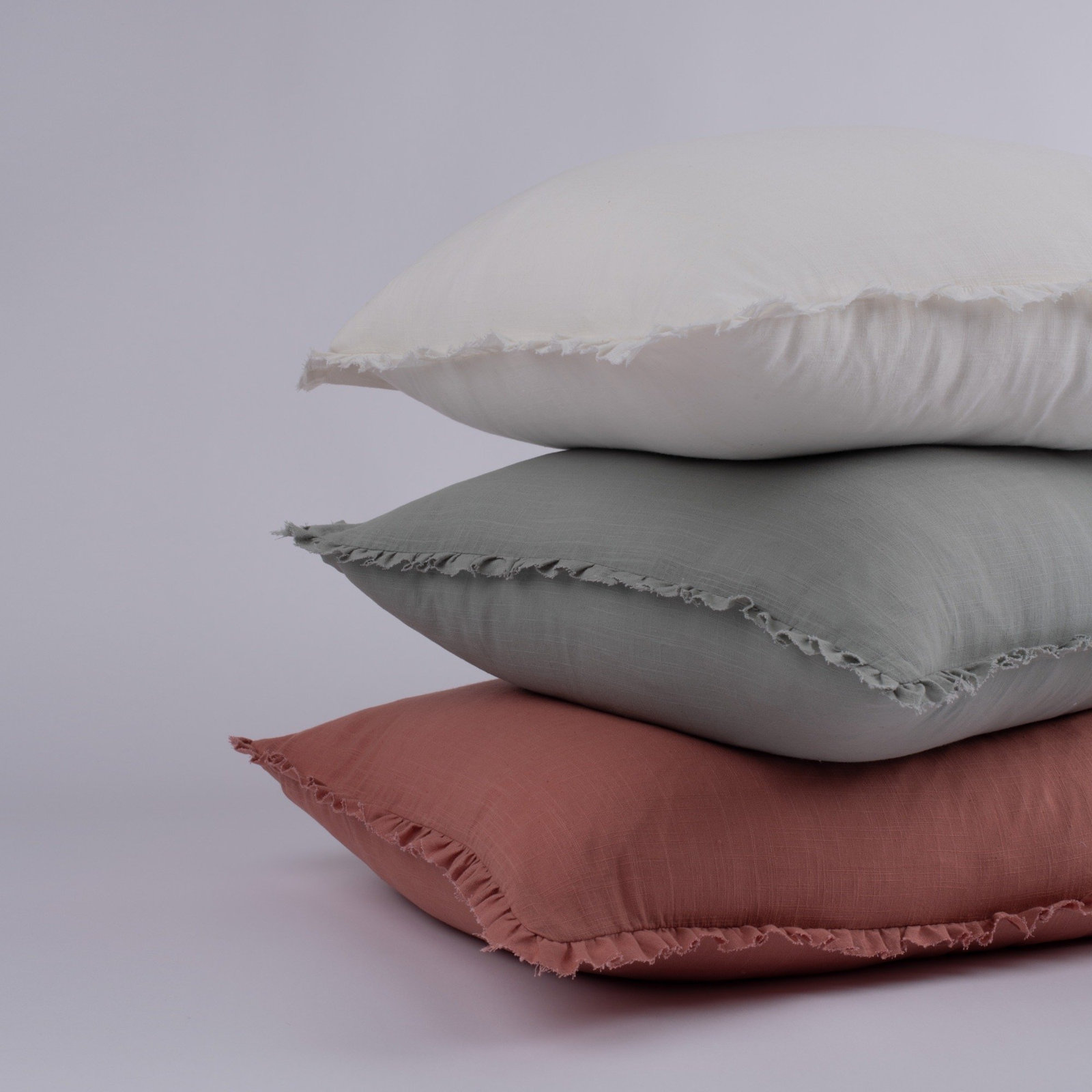 Danza Cotton Shams, Standard/Twin, Mineral